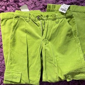 Brandy Melville Tatum lime green Cargos